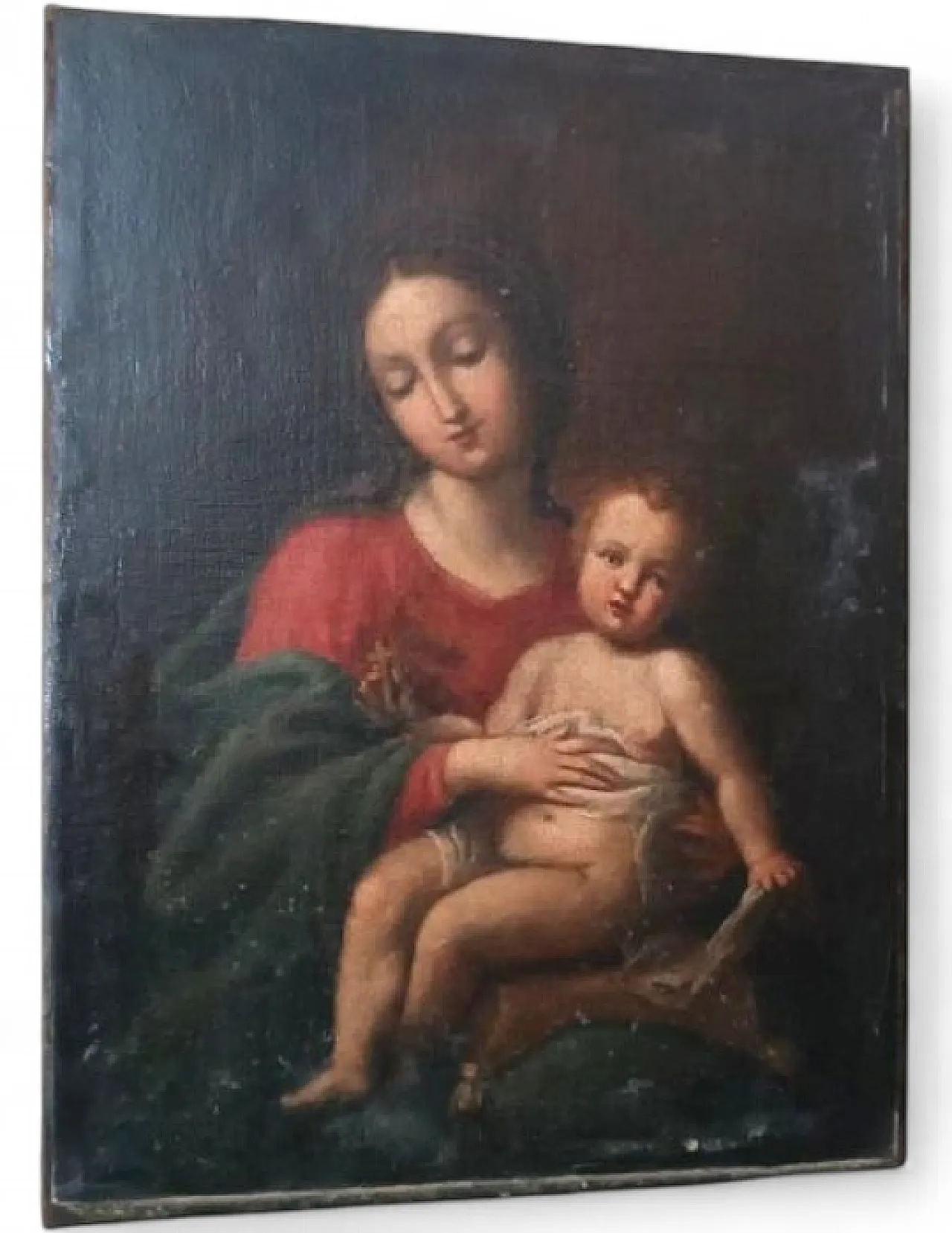 Vergine con Bambino, olio su tela, fine '600 9