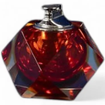 Murano Sommerso glass table lighter by Alessandro Mandruzzato, 1970s