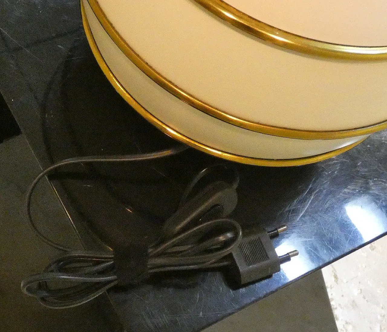 Pair of table lamps with brass details by Tommaso Barbi, 1970s 22