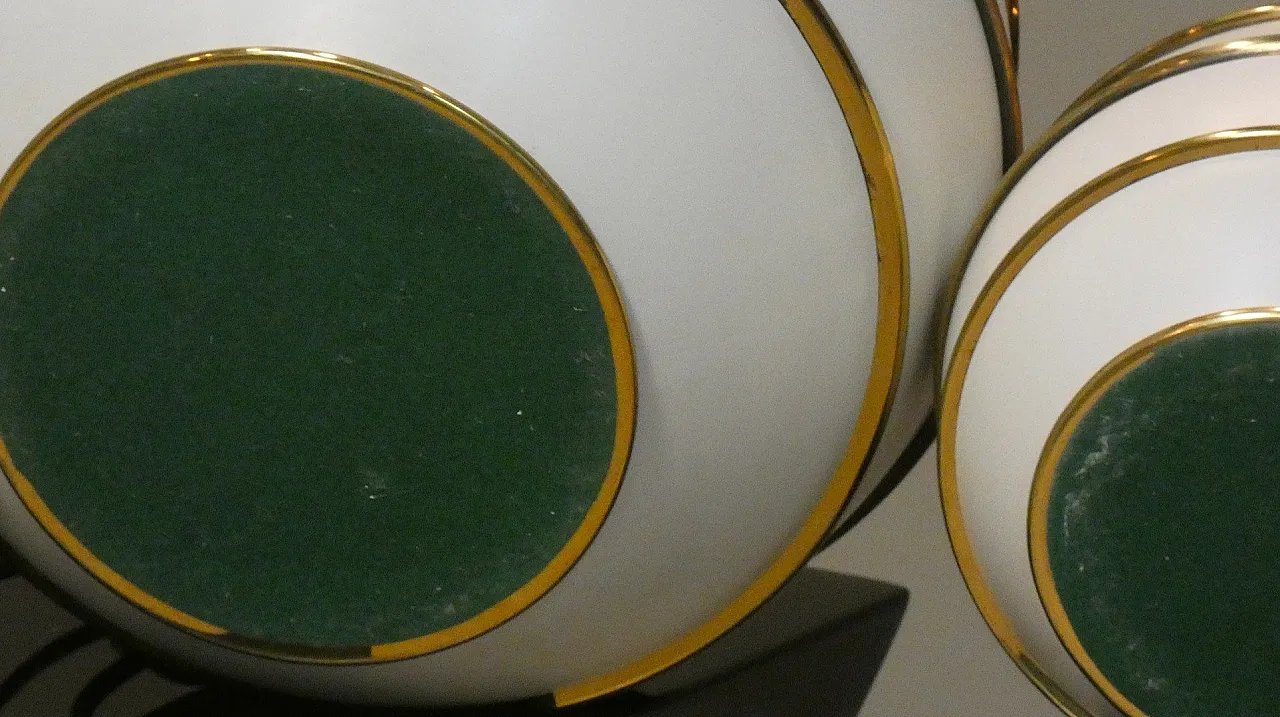 Pair of table lamps with brass details by Tommaso Barbi, 1970s 24