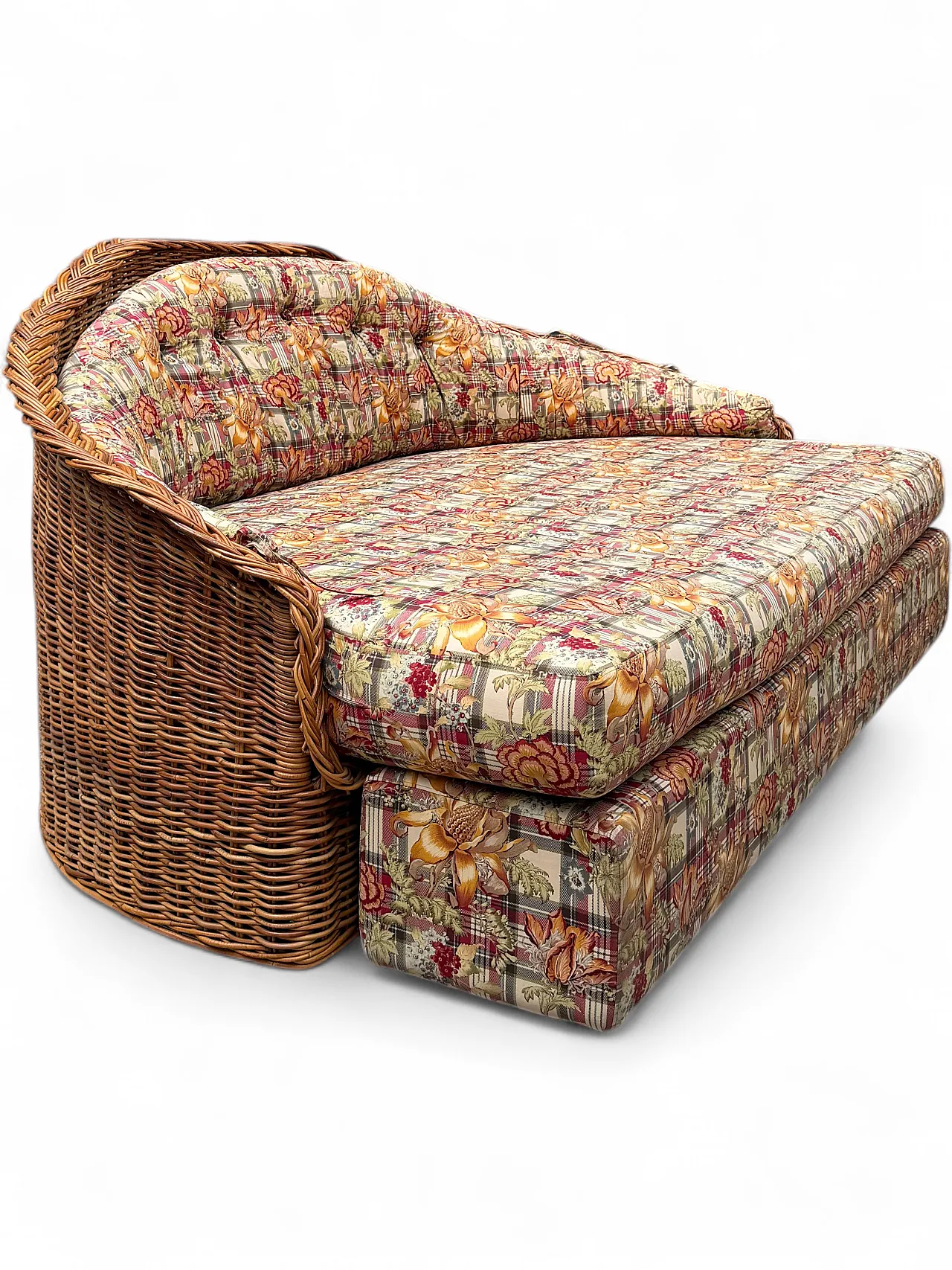 Divano letto in bamboo, anni '70 7