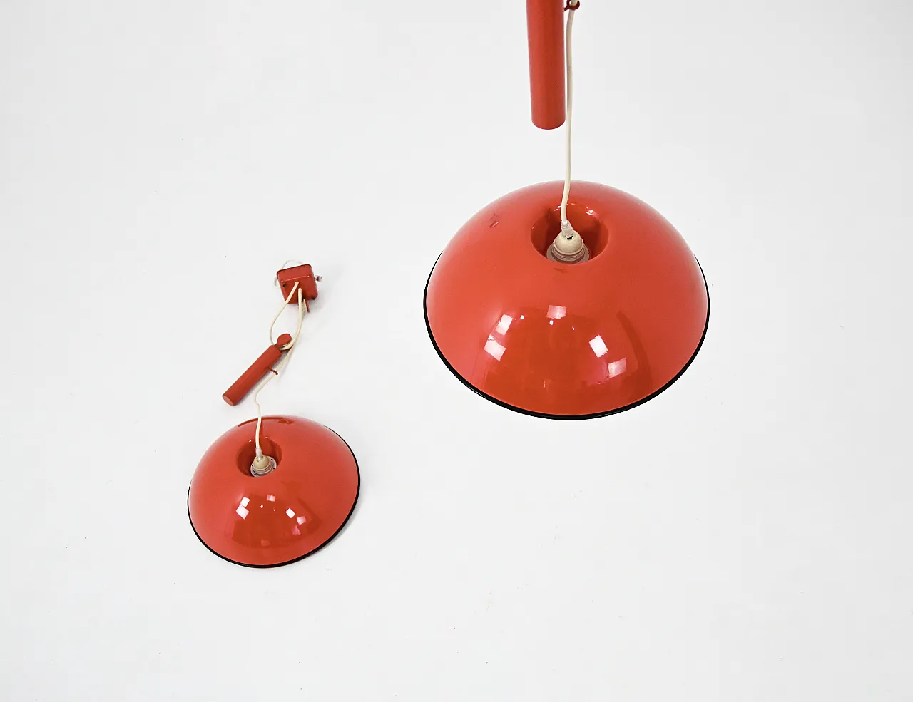 Pair of "Relemme" Hanging Lamps by Achille Castiglioni for Flos, 1970s 9