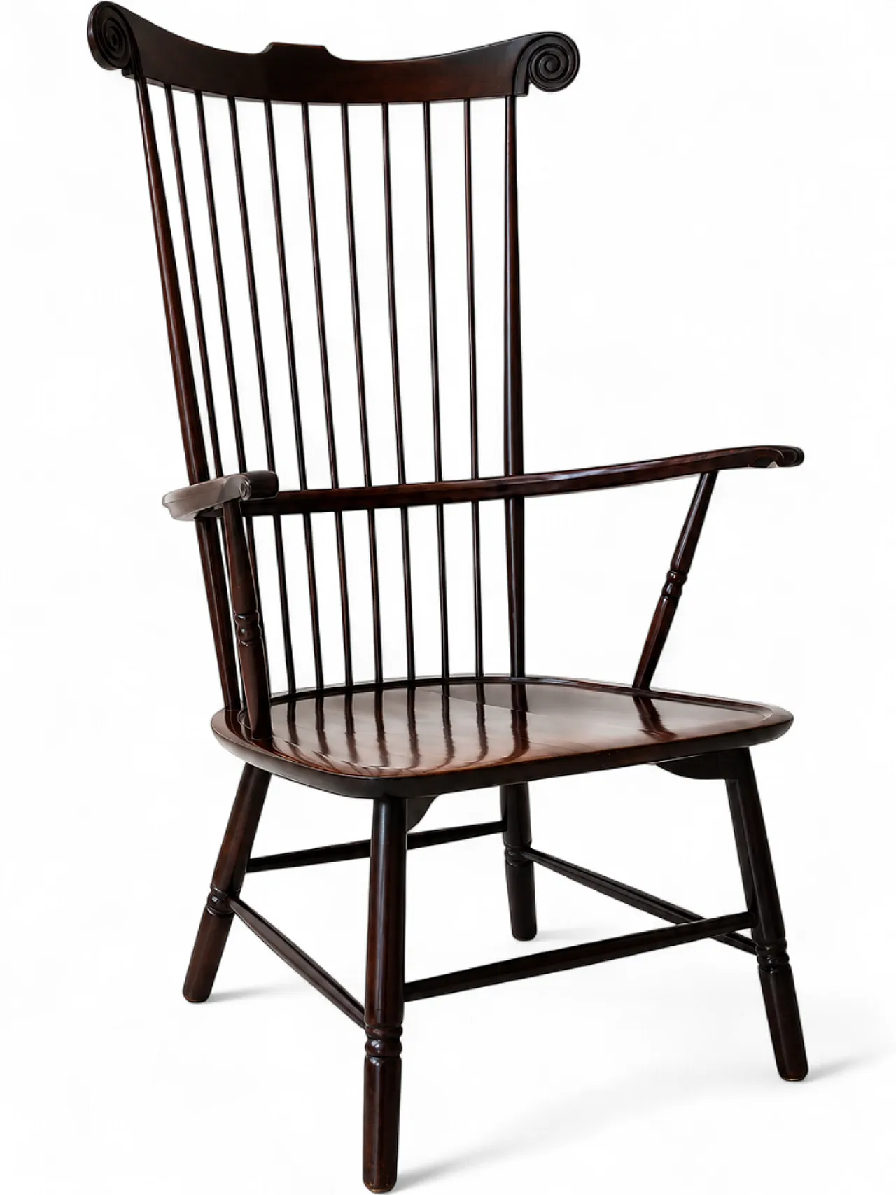 Armchair with high back rods by Paolo Buffa, 1940s 6