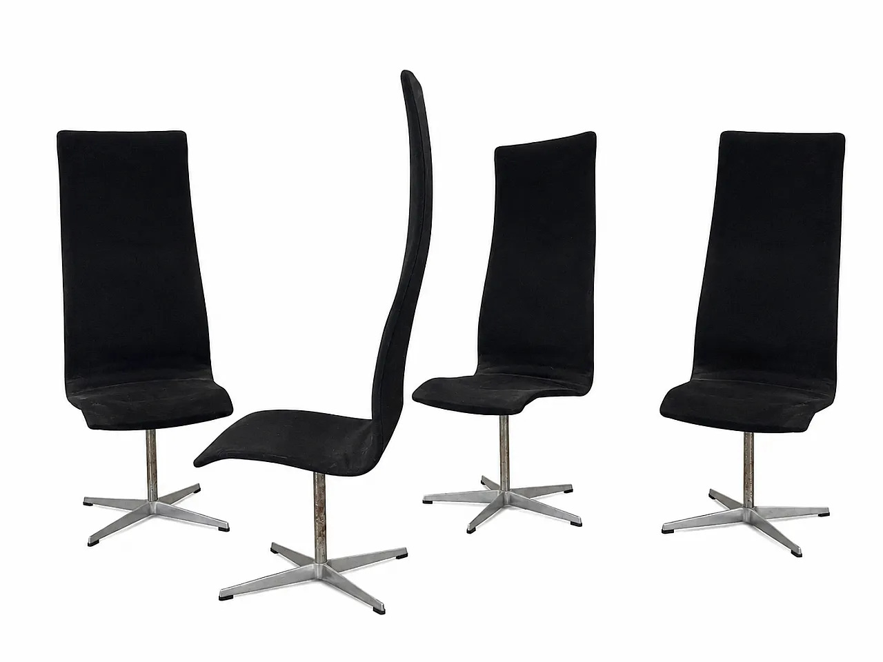 Set of four Oxford chairs by Arne Jacobsen for Fritz Hansen 1