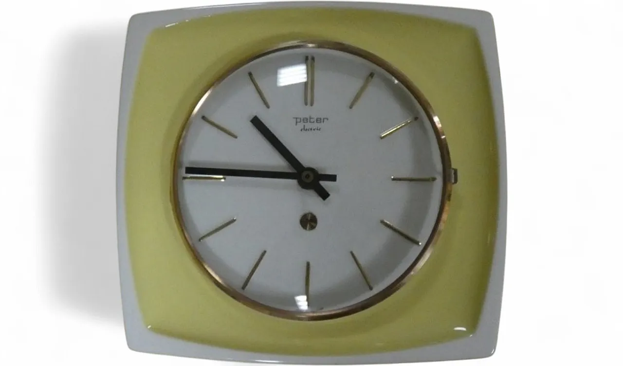Peter Electric wall clock, Germany, 1970s 22