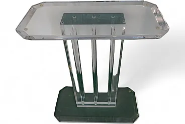 Sculptural base for table in acrylic glass, Italy, 2000