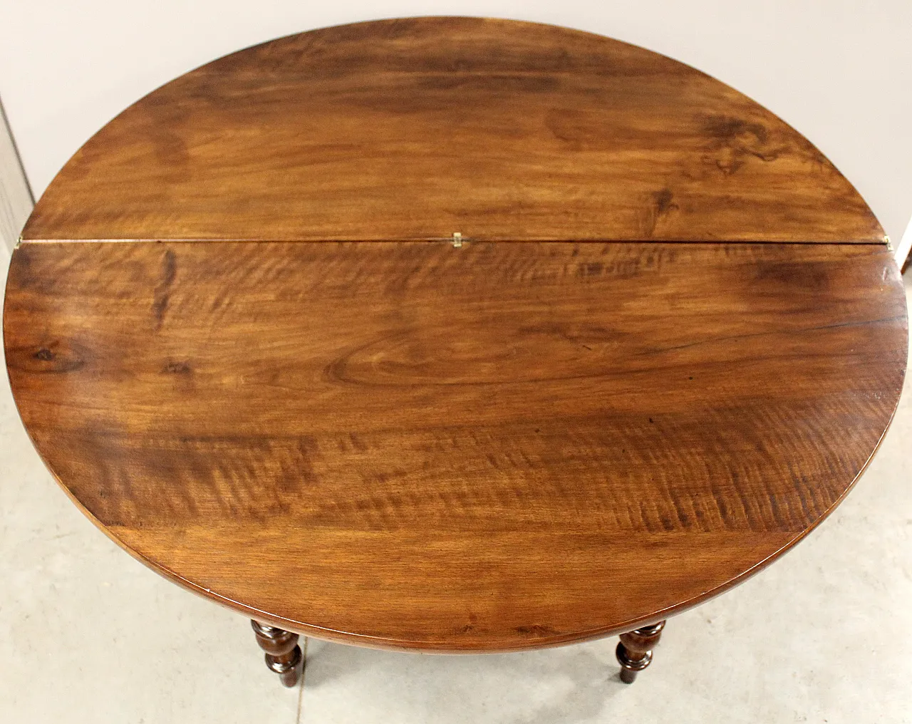 Tavolo console Luigi Filippo in noce '800 13
