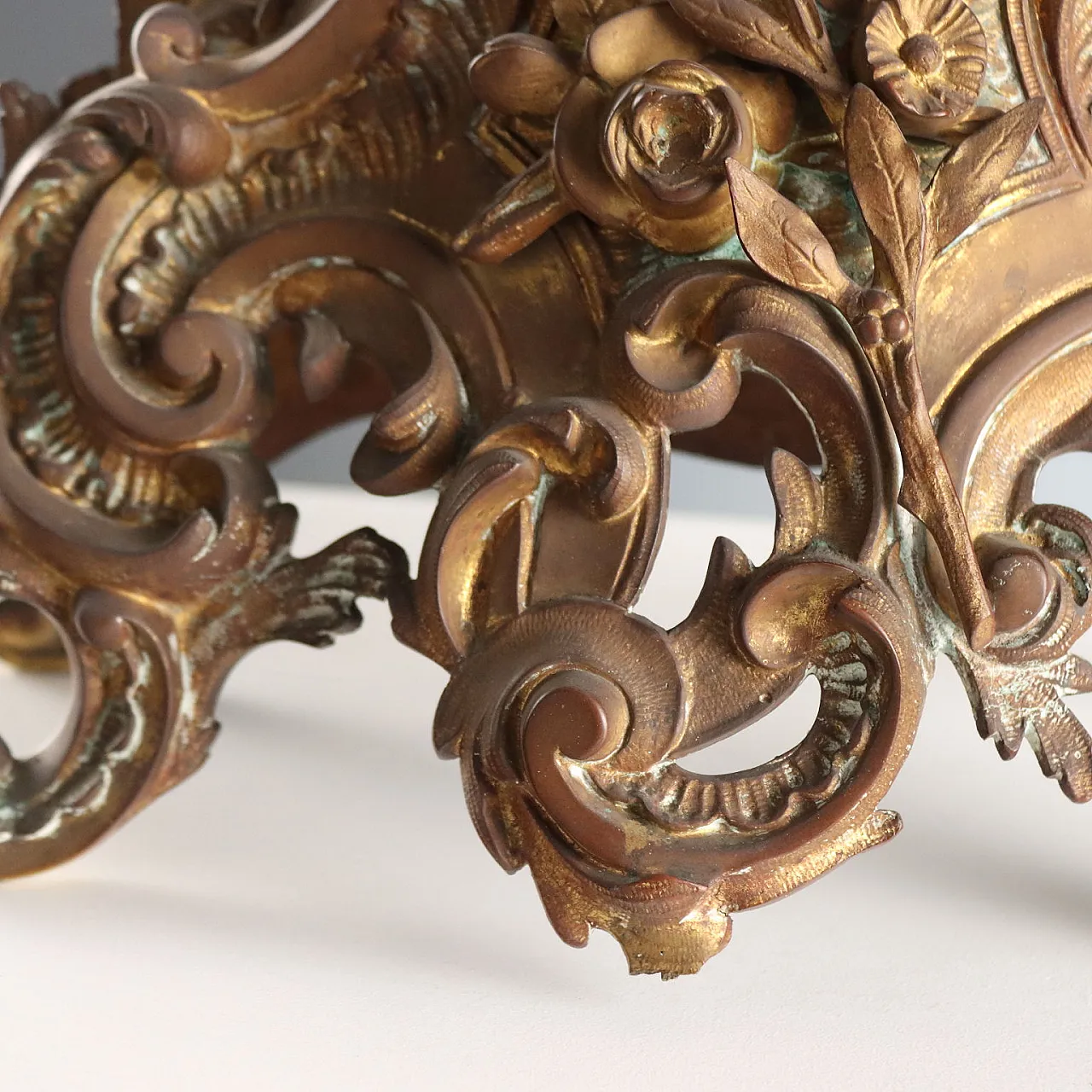 Free standing clock in bronze, 19th century 8