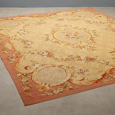 Aubusson carpet in cotton, 20th century