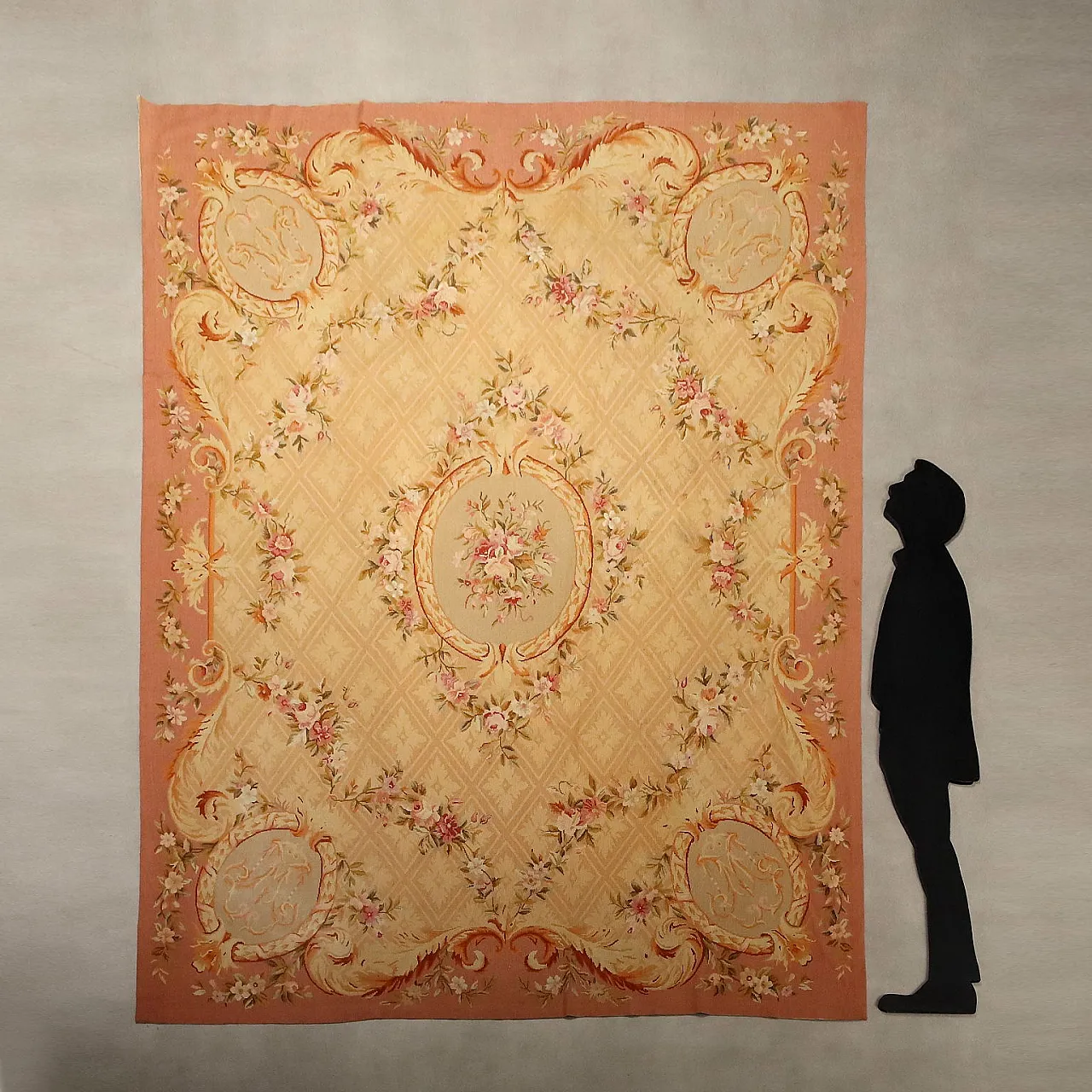 Aubusson carpet in cotton, 20th century 2