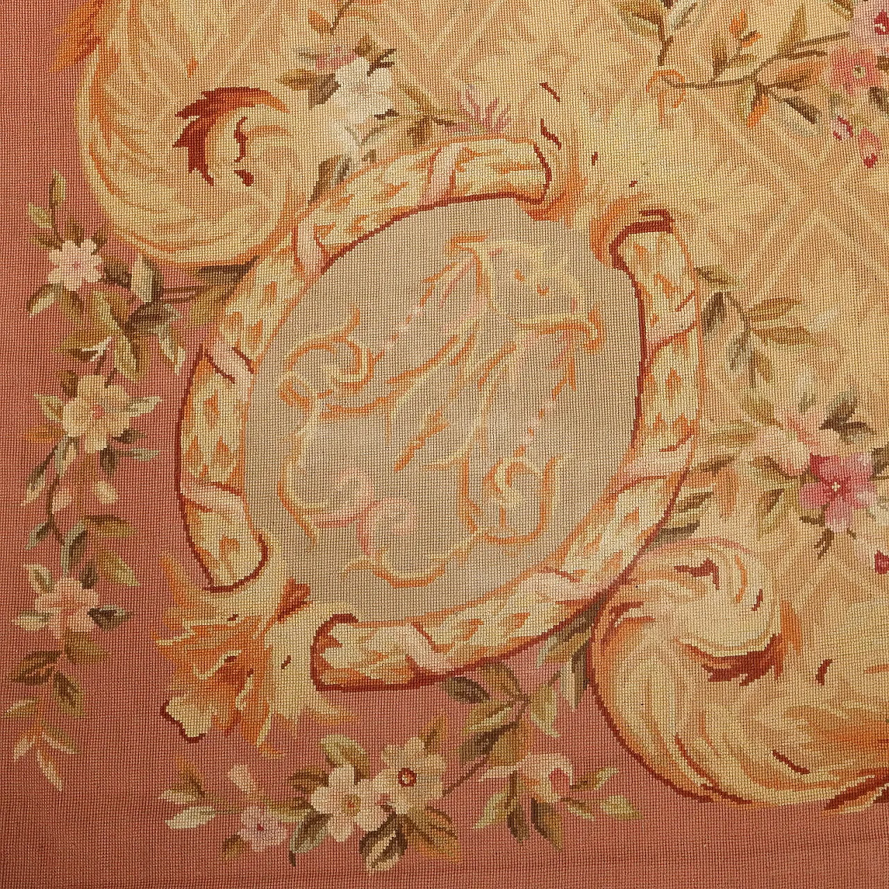 Aubusson carpet in cotton, 20th century 5