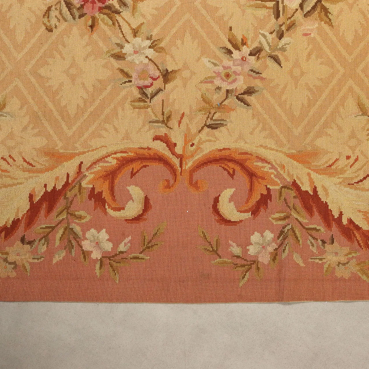 Aubusson carpet in cotton, 20th century 6