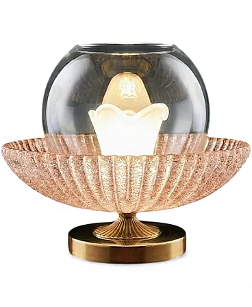 Murano glass table lamp, 70s