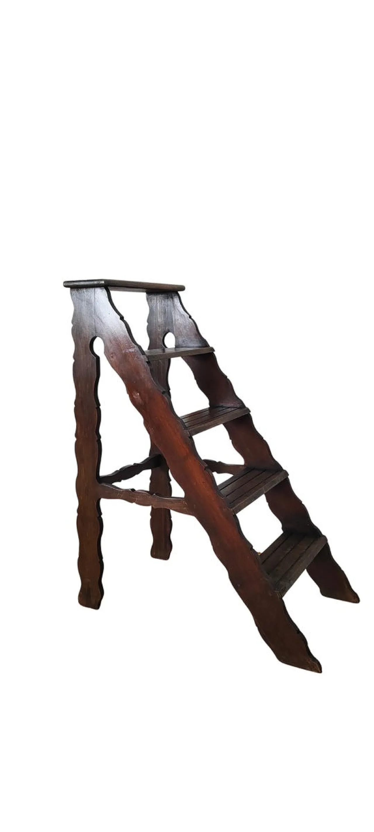 Wooden library ladder, 1930s 1