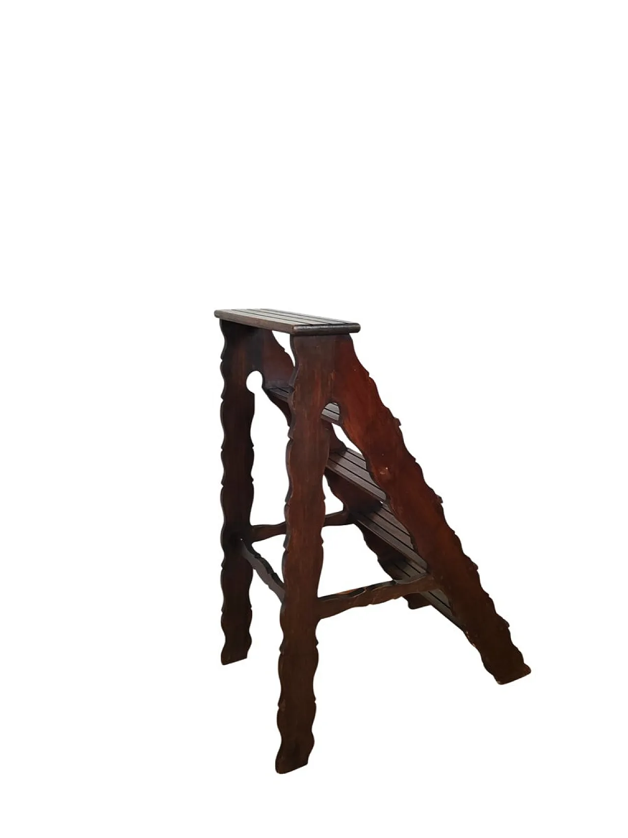 Wooden library ladder, 1930s 3