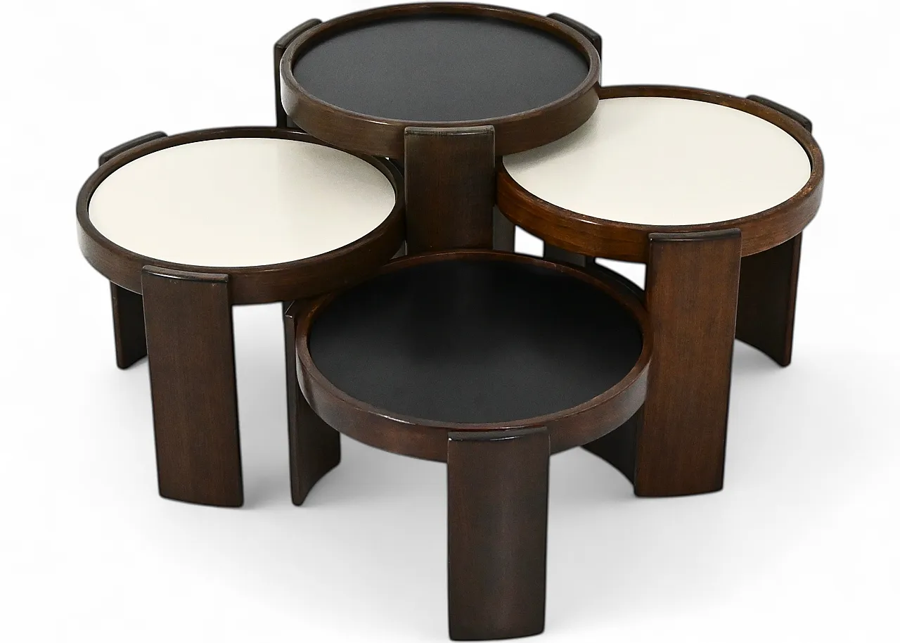 4 tavolini modello 780 di Gianfranco Frattini per Cassina, anni '60 12