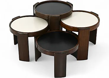 4 model 780 Nesting Tables by Gianfranco Frattini for Cassina, 1960s