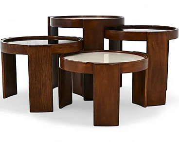 4 model 780 Nesting Tables by Gianfranco Frattini for Cassina, 1960s