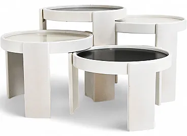 4 model 780 Nesting Tables by Gianfranco Frattini for Cassina, 1960s