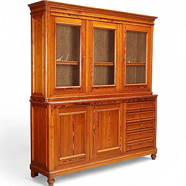 Double body sideboard in larch, late 19th century