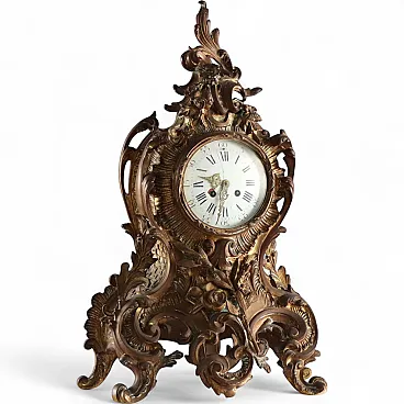 Free standing clock in bronze, 19th century