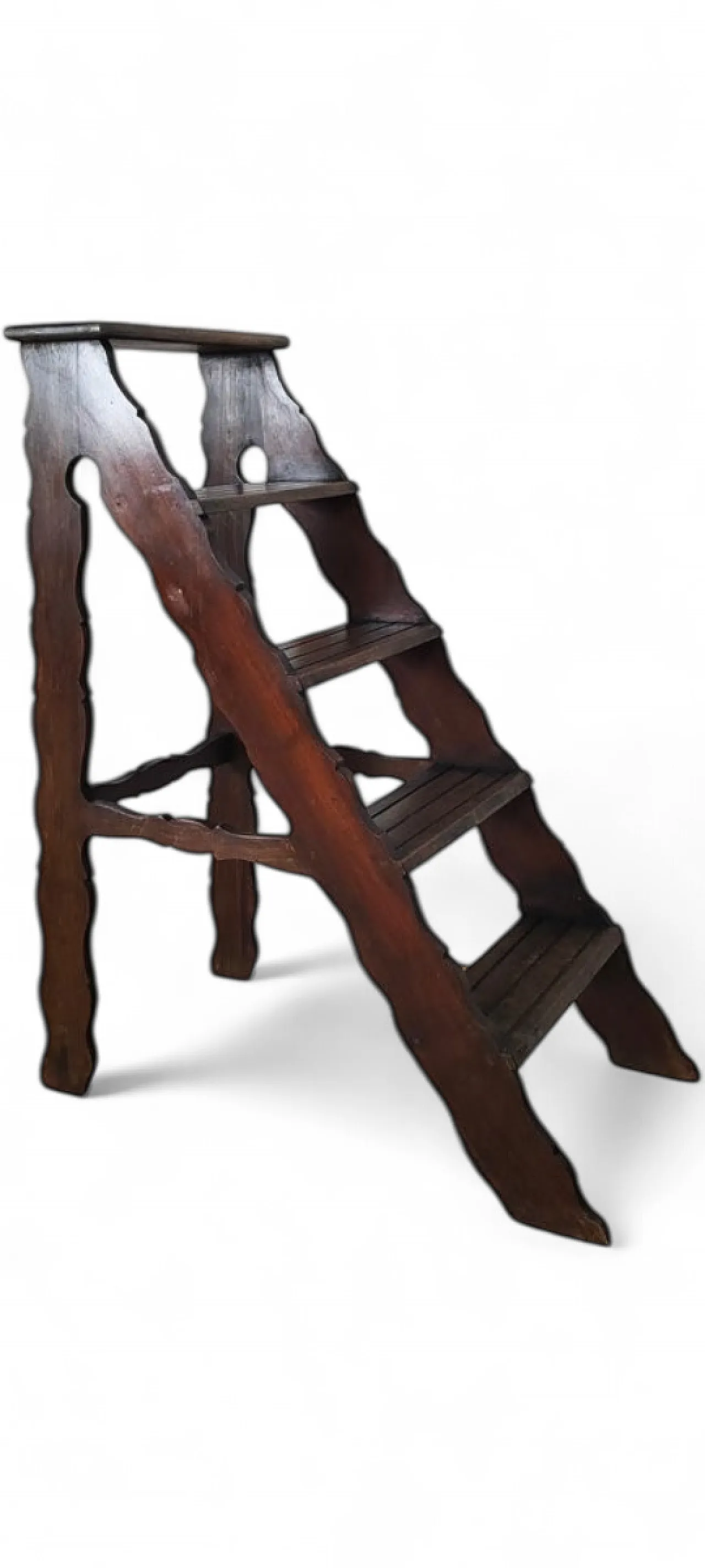 Wooden library ladder, 1930s 4
