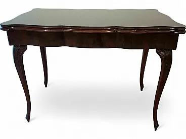 Coffee table in smoked glass and rosewood, 1920s