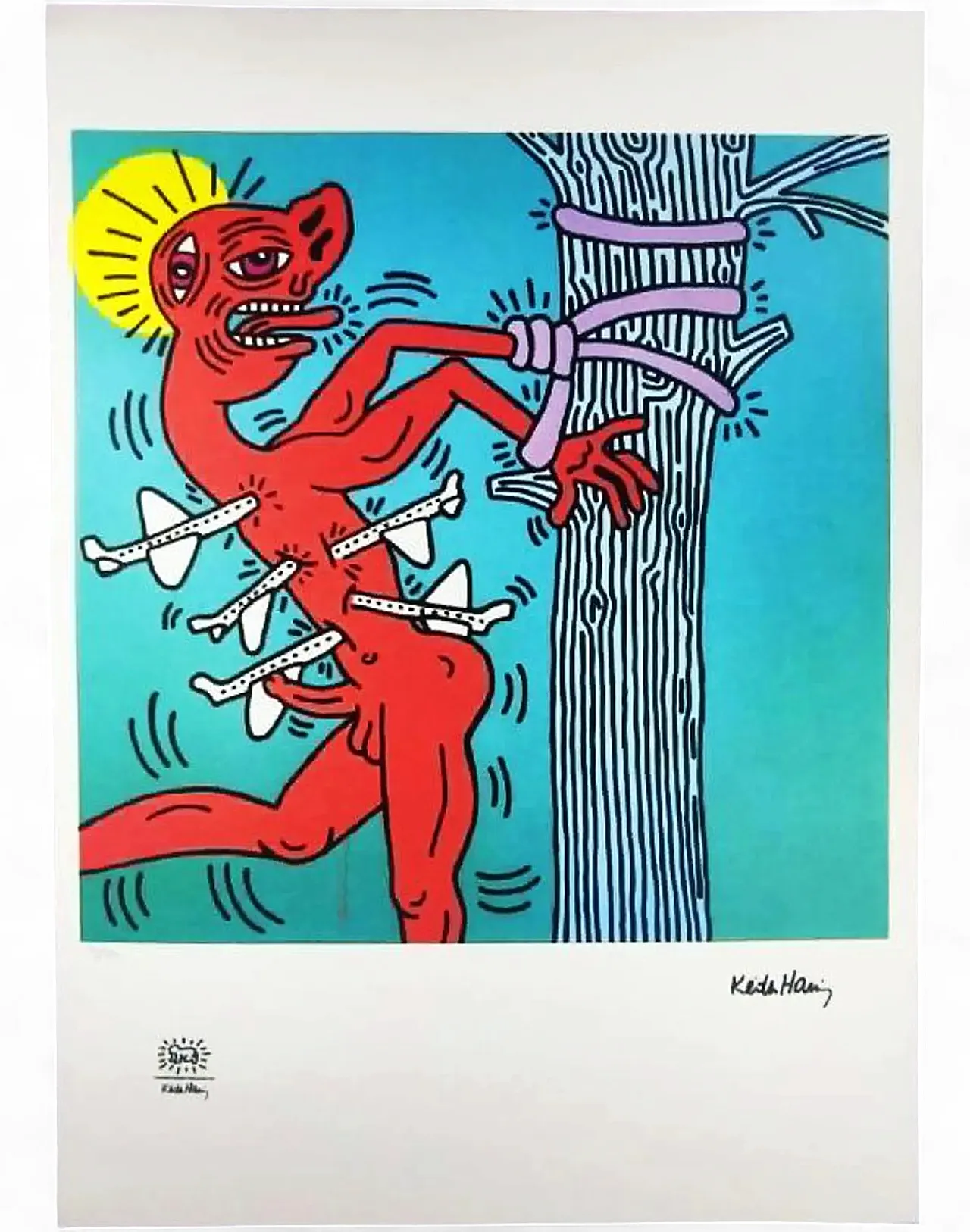 Keith Haring, limited edition lithograph, 1990s 8