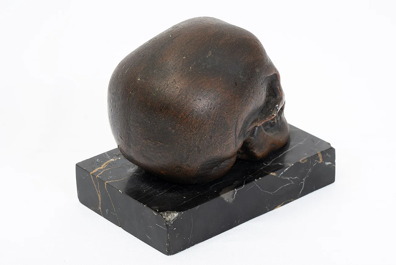 Memento Mori, Neapolitan sculpture in patinated bronze, 19th century 2