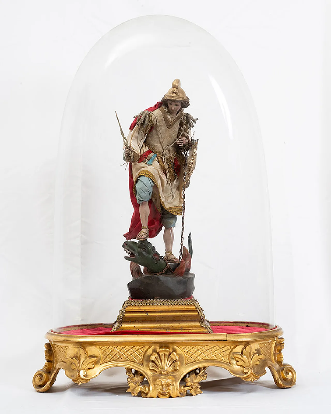 Neapolitan sculpture depicting St. Michael the Archangel, 90s 1