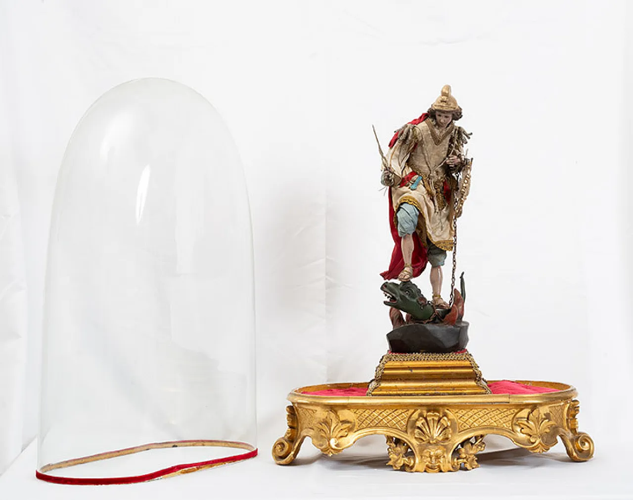 Neapolitan sculpture depicting St. Michael the Archangel, 90s 3
