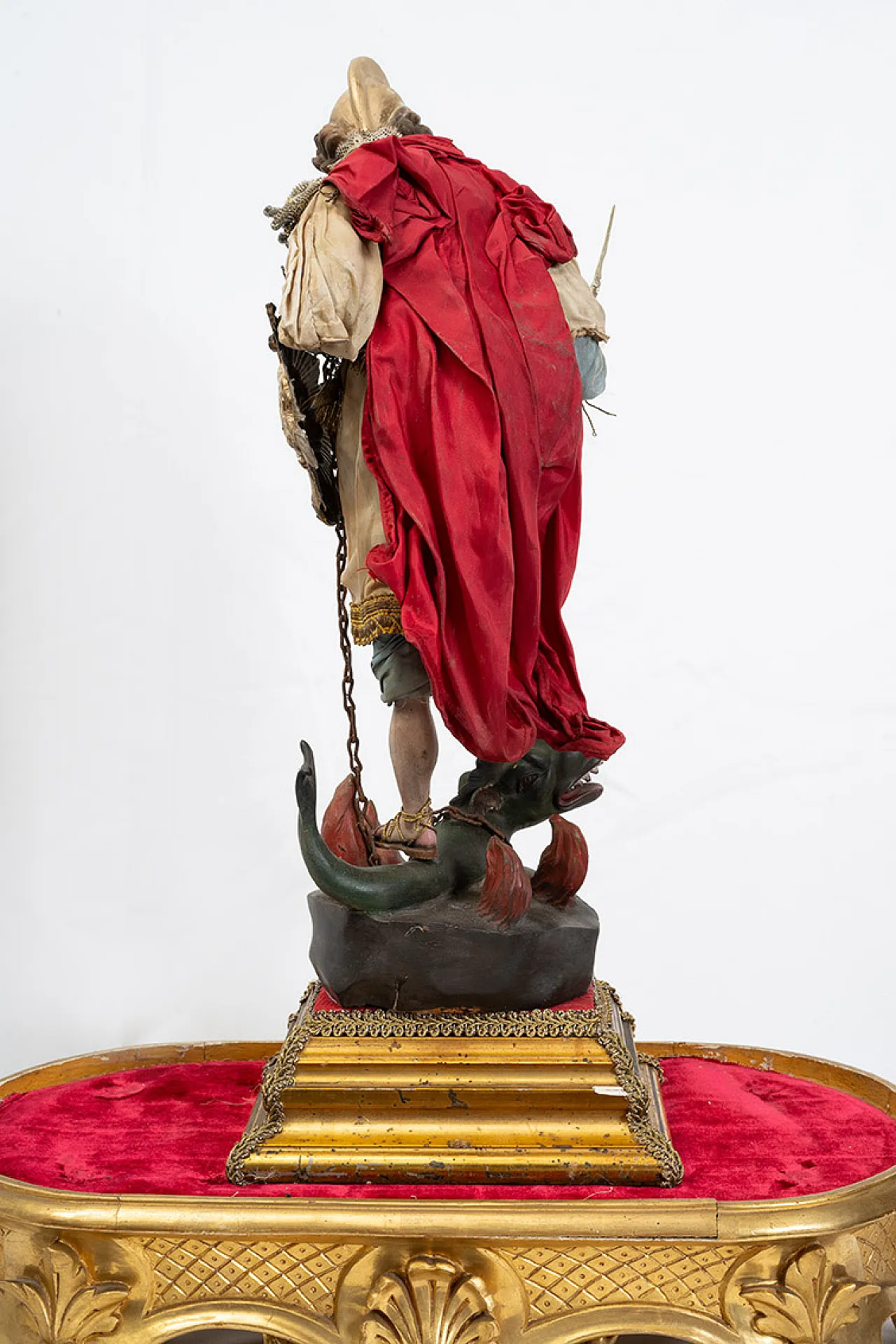Neapolitan sculpture depicting St. Michael the Archangel, 90s 6