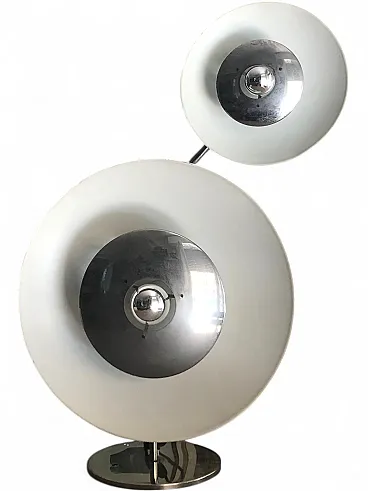 Lampada da tavolo con doppio riflettore, anni '60