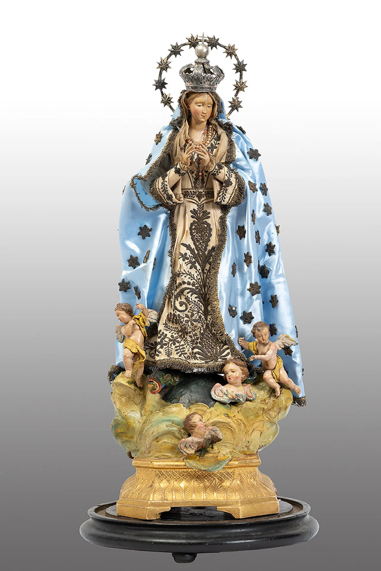 Neapolitan sculpture depicting the Immaculate Madonna, 19th century 3