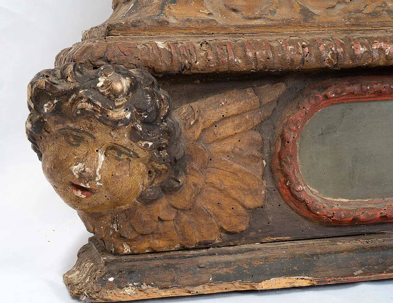 Reliquary bust in polychrome wood, end of the 15th century 3