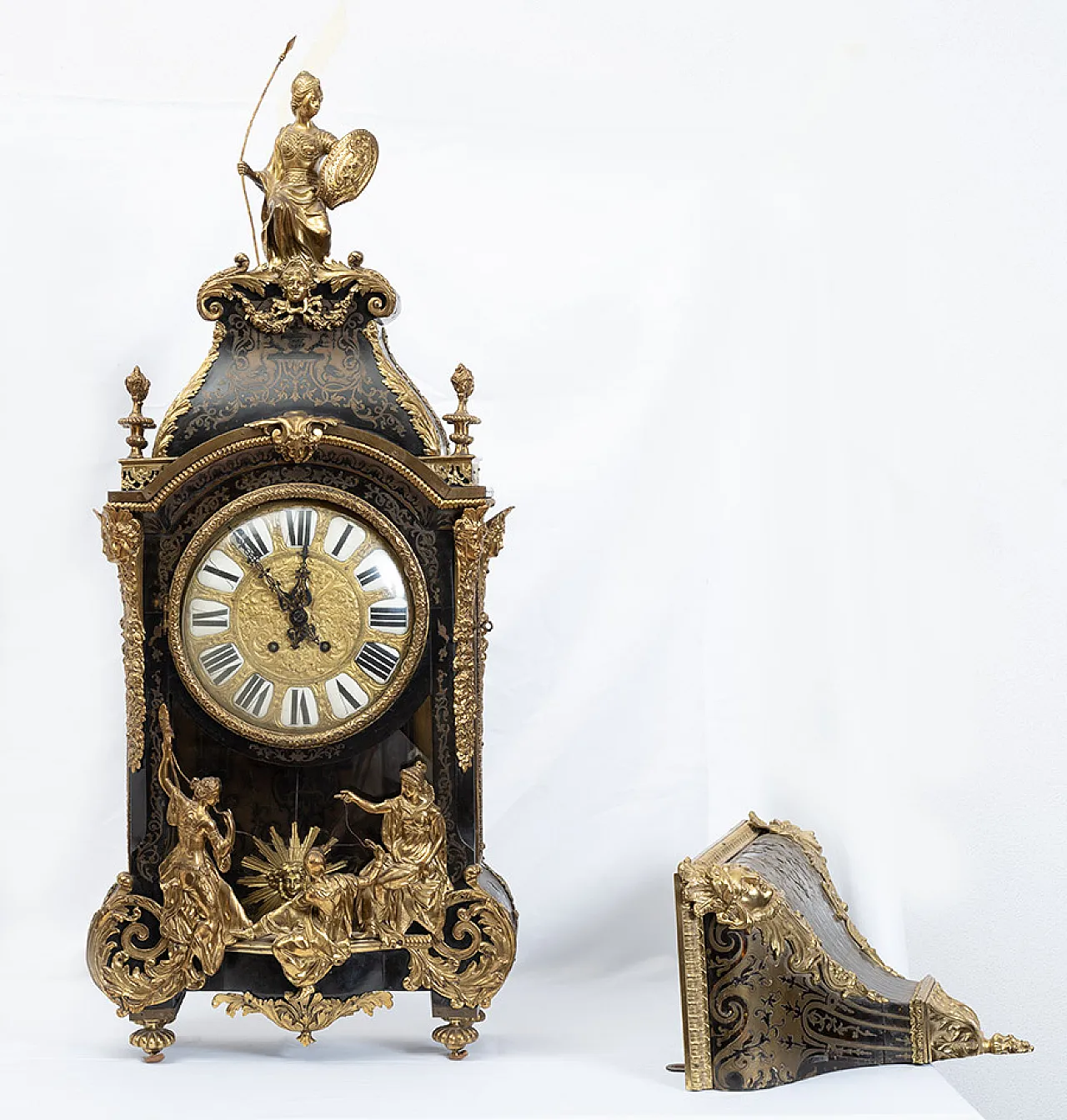 Cartel clock in Boulle style, Napolean period, 19th century 1