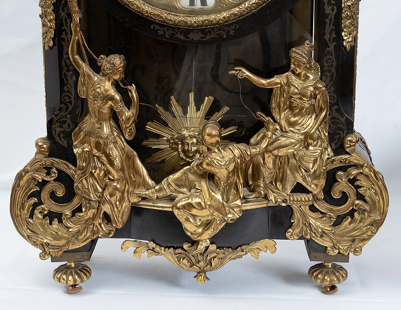 Cartel clock in Boulle style, Napolean period, 19th century 3