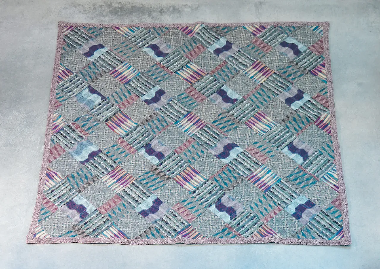 Tappeto in tessuto di Ottavio Missoni per Saporiti, anni '70 1