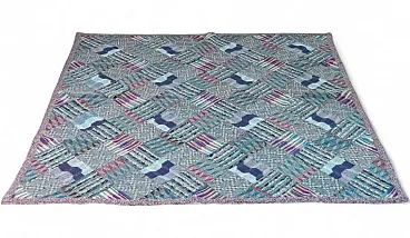 Fabric rug by Ottavio Missoni for Saporiti, 1970s