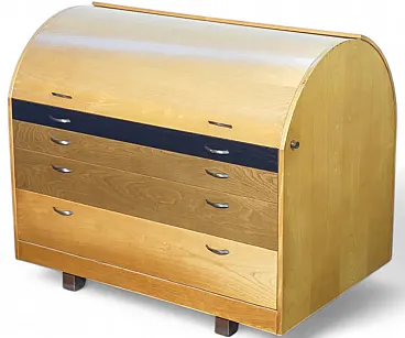 Bauletto writing desk by Giovanni Offredi for Saporiti, 1970s