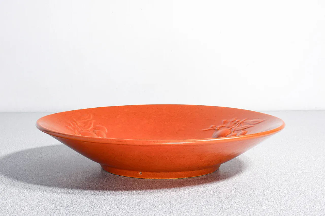 Piatto in ceramica di Angelo BIANCINI per LAVENIA, anni '40 3