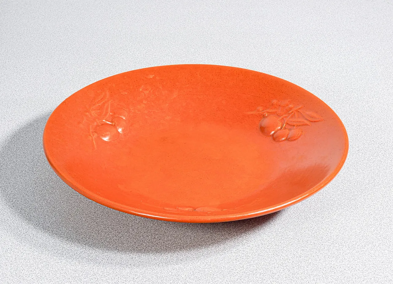 Piatto in ceramica di Angelo BIANCINI per LAVENIA, anni '40 4