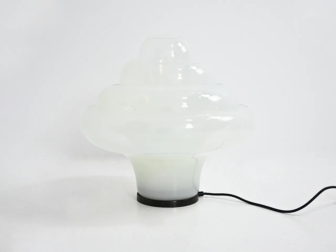 Lampada da tavolo LT305 Lotus di Carlo Nason per Mazzega, anni '60 10
