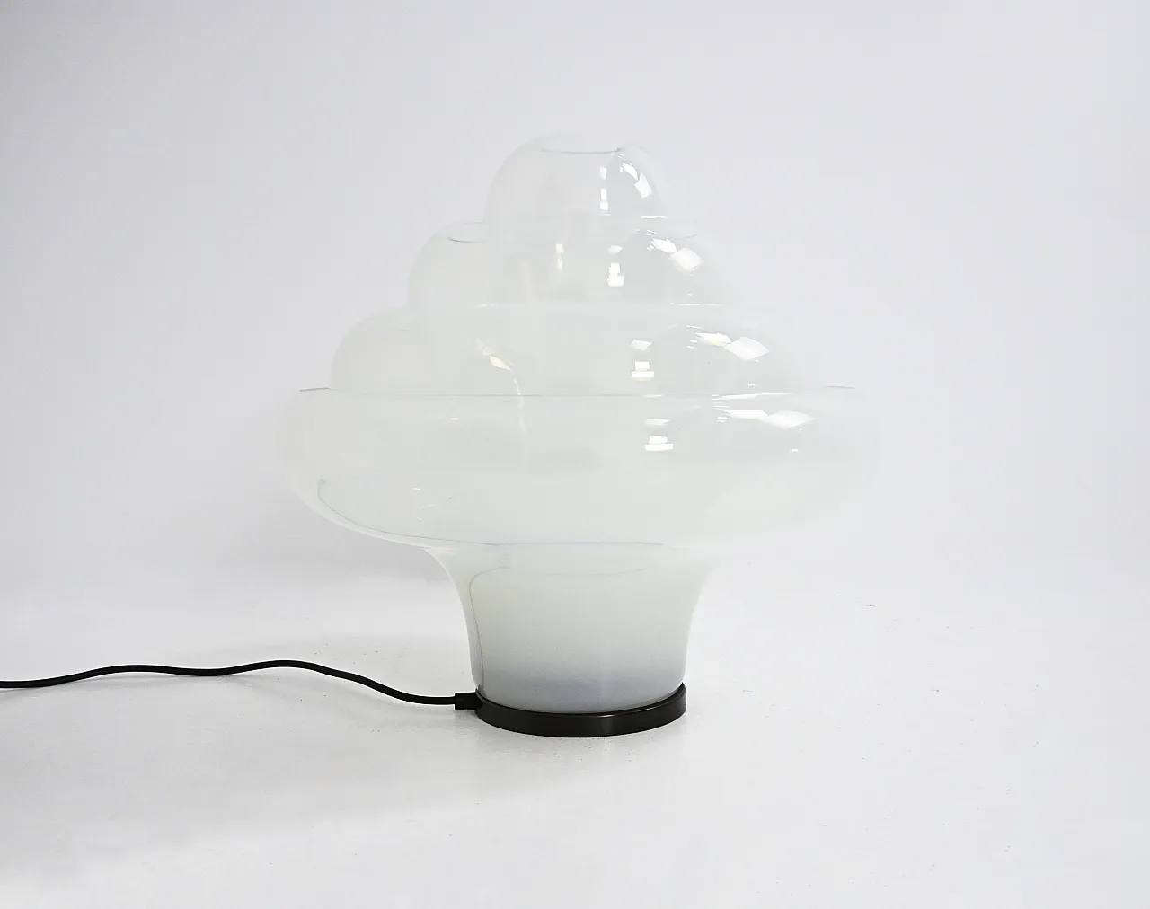 Lampada da tavolo LT305 Lotus di Carlo Nason per Mazzega, anni '60 11