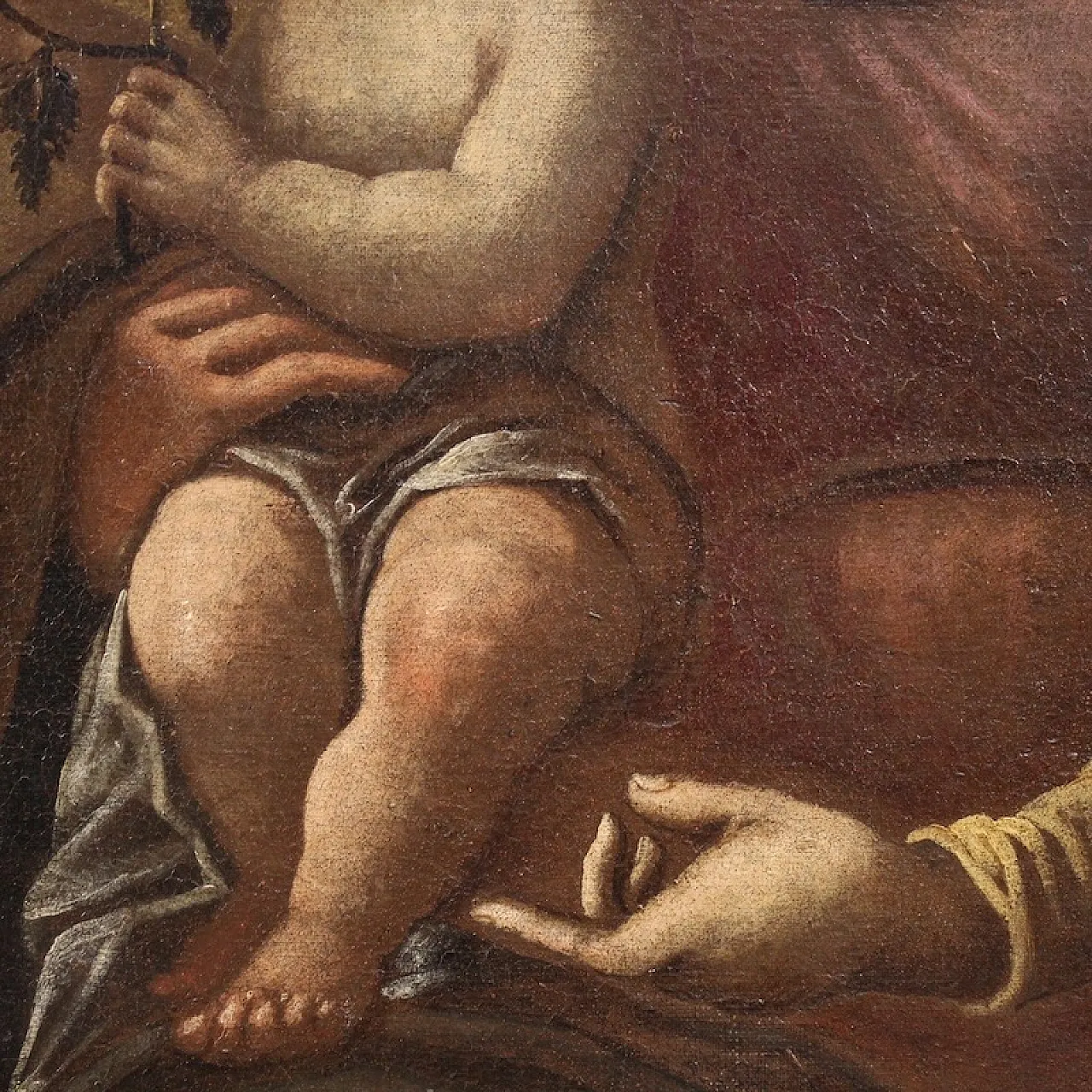 Italian painting Madonna with child, 17th century 10