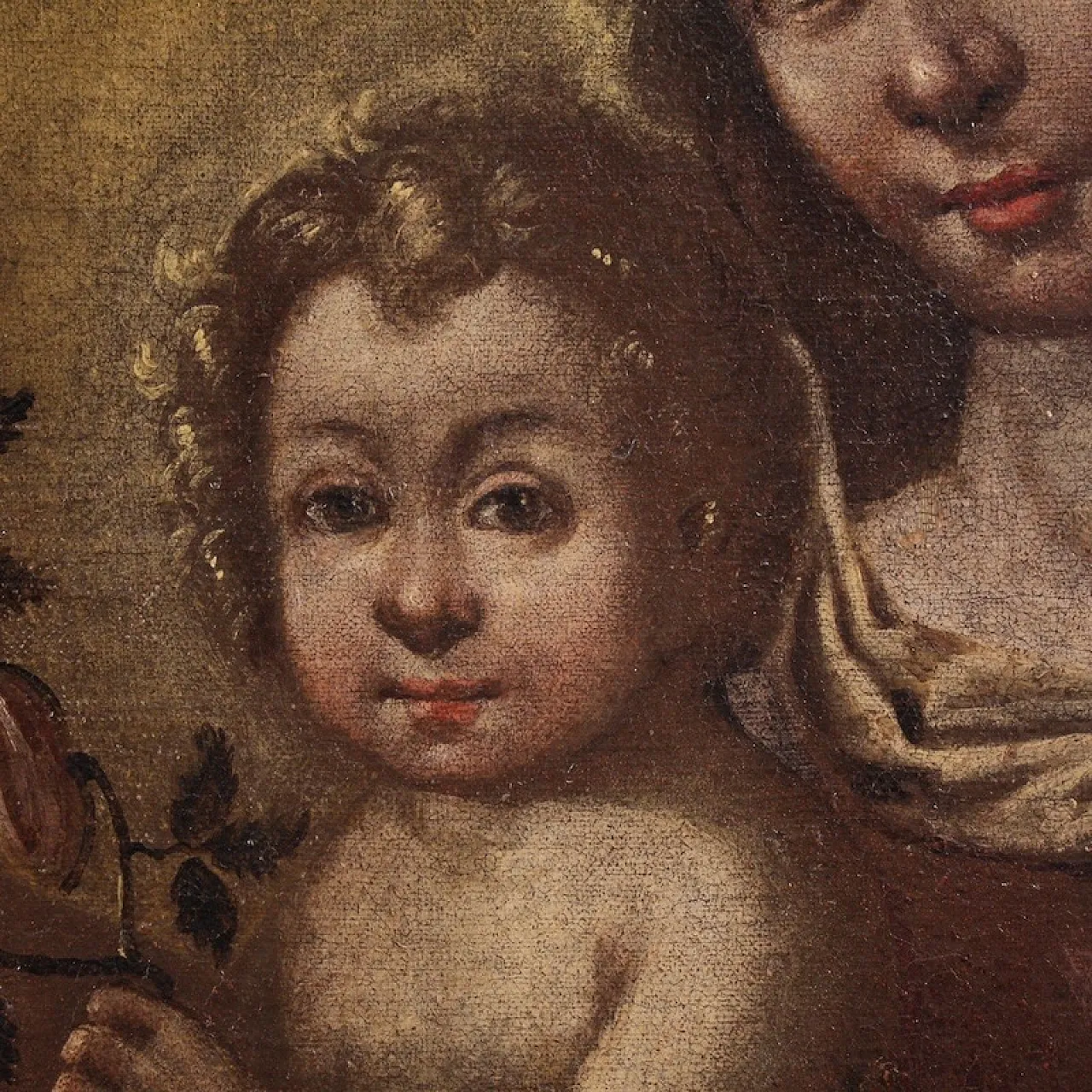 Italian painting Madonna with child, 17th century 12