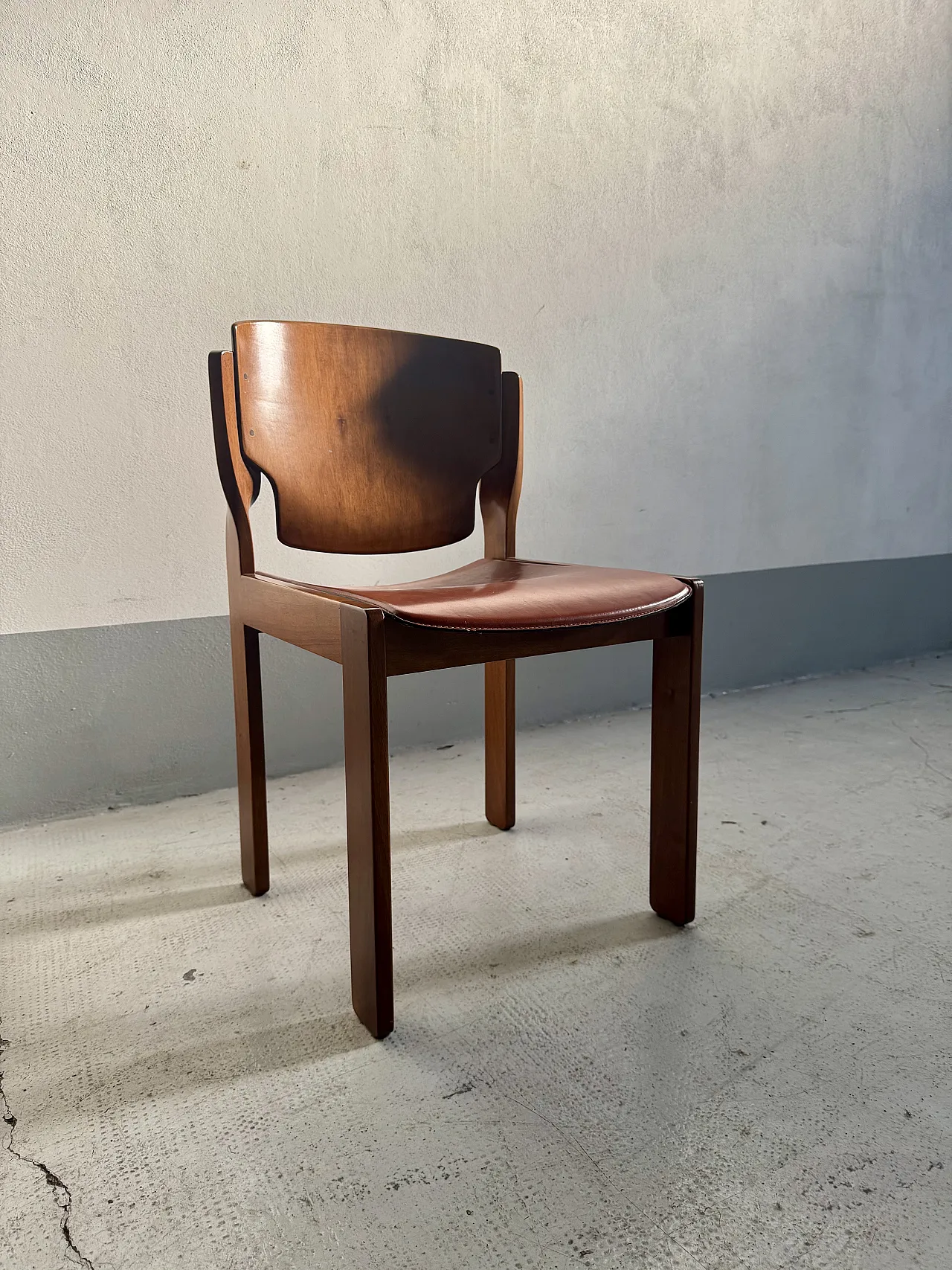 6 Model 122 Vico Magistretti chairs for Cassina, 1960s 2