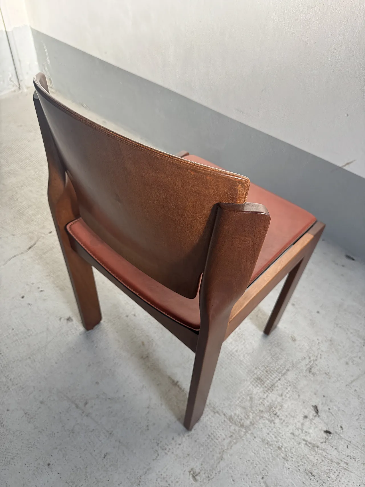 6 Model 122 Vico Magistretti chairs for Cassina, 1960s 6