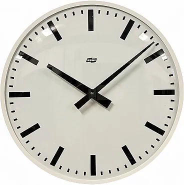 Vintage White Bakelite Wall Clock from ESMI, 1980s