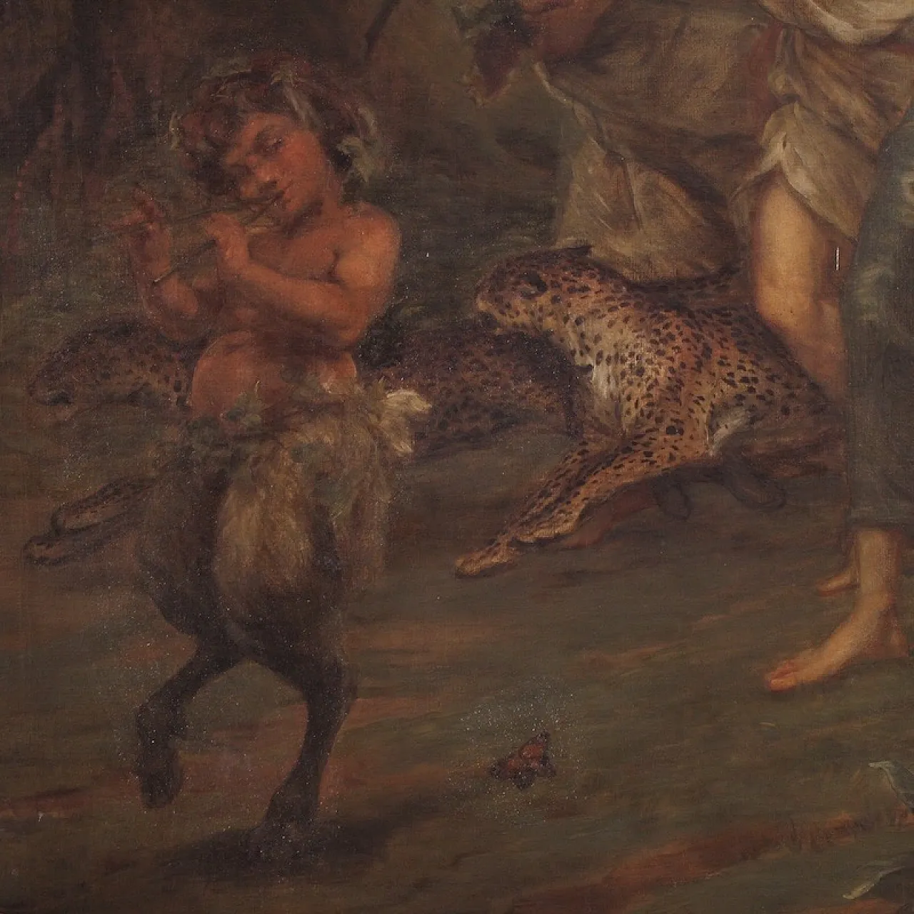 Mythological painting signed Vera Willoughby and dated 1911, Bacchanal 8